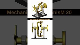 Flywheel with Balanced Counterweight & Handle  #mechanicalengineering #mechanical #mechanism #3d