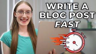 How to WRITE BLOG POSTS FASTER & Get More Views! // My Blog Post Writing Process