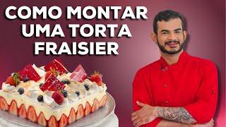 COMO MONTAR UMA TORTA FRAISIER | TORTAS FINAS | CONFEITARIA | Links na descrição