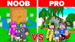 Having a NOOB vs PRO DIREWOLF Family In Minecraft!