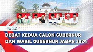 LIVE: Debat Publik Kedua Calon Gubernur dan Wakil Gubernur Jawa Barat 2024