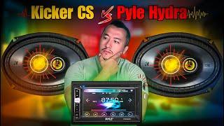 Best car Audio Kicker CS Series 6x9 Speakers vs. Pyle Hydra Amplifier - Unbiased Review Sound Test