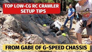 Best Low-CG rc crawler cheater setup tips - with Gabe Fleming of G-Speed Chassis