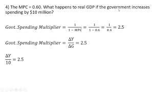 How to Solve Government Spending Multiplier Problems