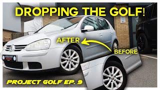 Dropping VW Golf Mk5 Suspension Using Coilovers! *(Installation Video)*