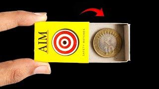 Matchbox and coin magic trick , how to do magic