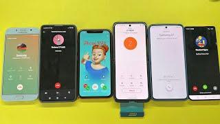 Six incoming Call Motorola 40, IPhone 11pro, Honor, Redmi, Samsung GoChat vs Telegram, Timer