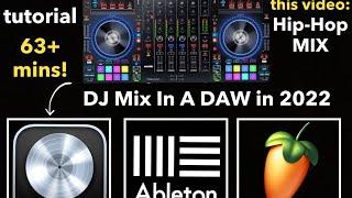 Create a DJ MIX in a DAW - FULL TUTORIAL! [2022] #hiphop #dj #howto