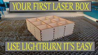 Your First Box with LightBurn (for Beginners)