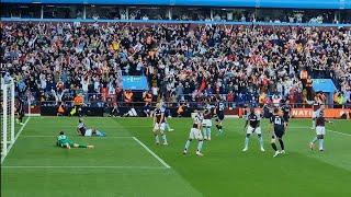 ARSENAL AWAY FANS GO CRAZY! Aston villa vs Arsenal vlog