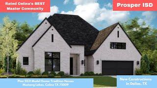 Tradition Homes Plan 5531 Model Home - Mustang Lakes, Celina TX | Prosper ISD | Master Community