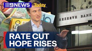 Rate cut hope rises as new inflation figures released today | 9 News Australia