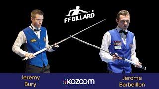 2024 3-CUSHION France Championship - Semi Final Jeremy Bury vs Jerome Barbeillon