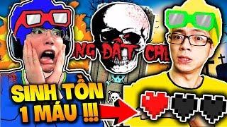 THỬ THÁCH PARKOUR VÙNG ĐẤT CHẾT CHỈ VỚI 1 MÁU TRONG MINI WORLD*MR VỊT SINH TỒN 1 MÁU CÙNG PHONG CẬN
