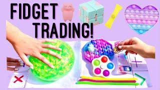 FIDGET TRADING WITH MY SISTER! *SHE CHEATED* 