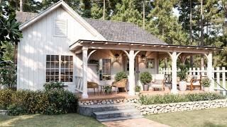 This LITTLE Farm House Has EVERYTHING! Cozy & Elegant