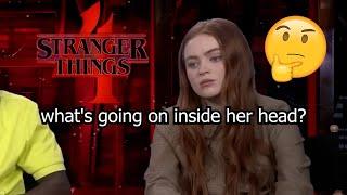 Sadie Sink's mood through interviews