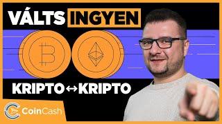 Válts kriptót kriptóra a CoinCash-nél!