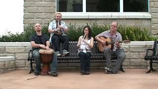 Old Blind Dogs performing on Floyd's Bench in downtown Muskegon, MI