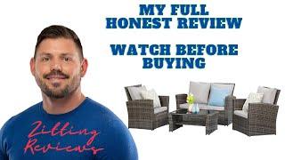 My Honest Review of Wisteria Lane 4 Piece Outdoor Patio Furniture Sets & Elegance | Zitting Reviews