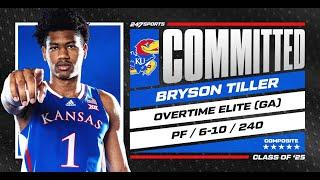 WATCH: Composite 5-star PF Bryson Tiller commits to Kansas | No. 20 Overall Prospect