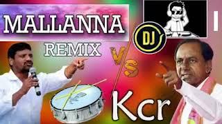 MALLANNA vs KCR   Dj Remix video is Telugu