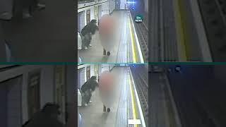 Man jailed for life after pushing stranger onto tube tracks #itvnews itvnews ITV News