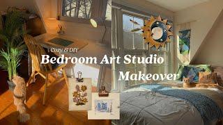 Bedroom Art Studio Makeover + Tour