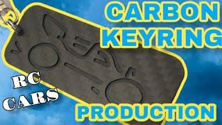 CNC Carbon Fiber  Cutting And Milling In Water RC Cars Production Keyring