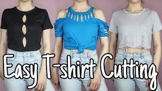 DIY T-Shirt Cutting Tutorials! Easy Alterations Part 4