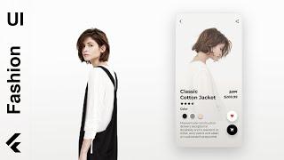 Making a Fancy Fashion App UI with Flutter - Speed Code