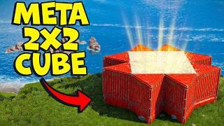 My NEW 2x2 Strongest META CUBE - OFFLINE TANK [ 100+ ROCKETS ] - rust base design