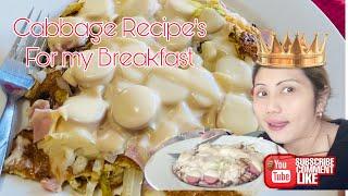 Cabbage recipe’s/cabbage recipes for my breakfast/Bebie bhe Baco