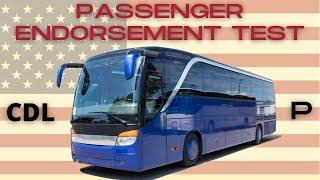 CDL PASSENGER ENDORSEMENT SAMPLE TEST 1