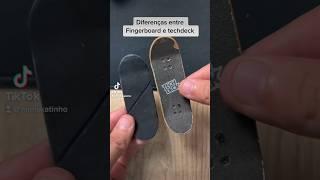 Diferença entre fingerboard profissional e techdeck #skatedededo #shorts #skate