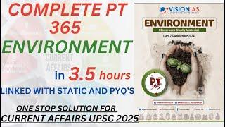 Complete PT365 ENVIRONMENT in 3.5 hours linked with static and pyq #pt365environment #pt365