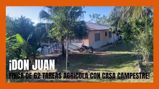 Finca de 62 tareas Agrícolas con casa @FFSOLOFINCARD