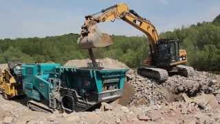 Prallbrecher in Aktion - der Powerscreen® Trakpactor 320