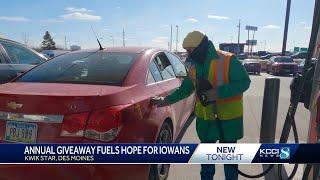 Hundreds of Iowans get free gas in annual birthday giveaway