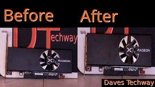 How to Change Swap low profile bracket on XFX Radeon RX 6400 GPU