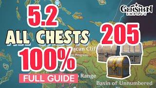 ALL 205 CHESTS IN 5.2 NATLAN 100% FULL Exploration ⭐ ALL CHESTS GUIDE 5.2【 Genshin Impact 】