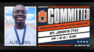 WATCH: 4-star PF Sebastian Williams-Adams commits to Auburn | No. 40 overall prospect