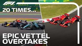 20 Times Sebastian Vettel Pulled Off An UNBELIEVABLE Overtake!