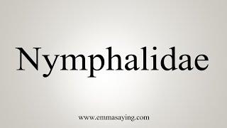 How To Say Nymphalidae