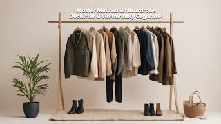 Master Minimalist Wardrobe: Declutter & Sustainably Organize!