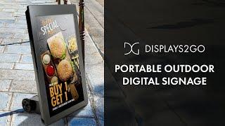 Portable Outdoor Digital Signage | Displays2go®