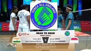 All England Highlights |  Apriyani Rahayu / Siti Fadia Ramadhanti vs Treesa Jolly / Gayatri Pullela