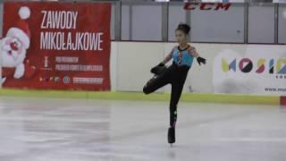 1 Aleksandra WISNIAROWSKA FS Solistki Novice I X Zawody Mikołajkowe 2016