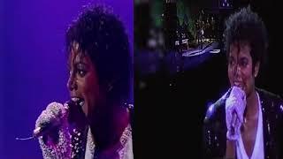 BILLIE JEAN Michel jackson live in Toronto Victory Tour and  Bad Tour in Yokohama