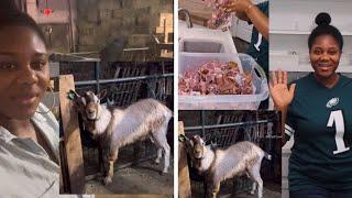 LIFE IN AMERICA | STOCKING UP ON FRESH GOAT MEAT FROM THE FARM .